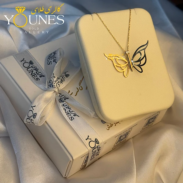 گردنبند پروانه مینیمال طلا